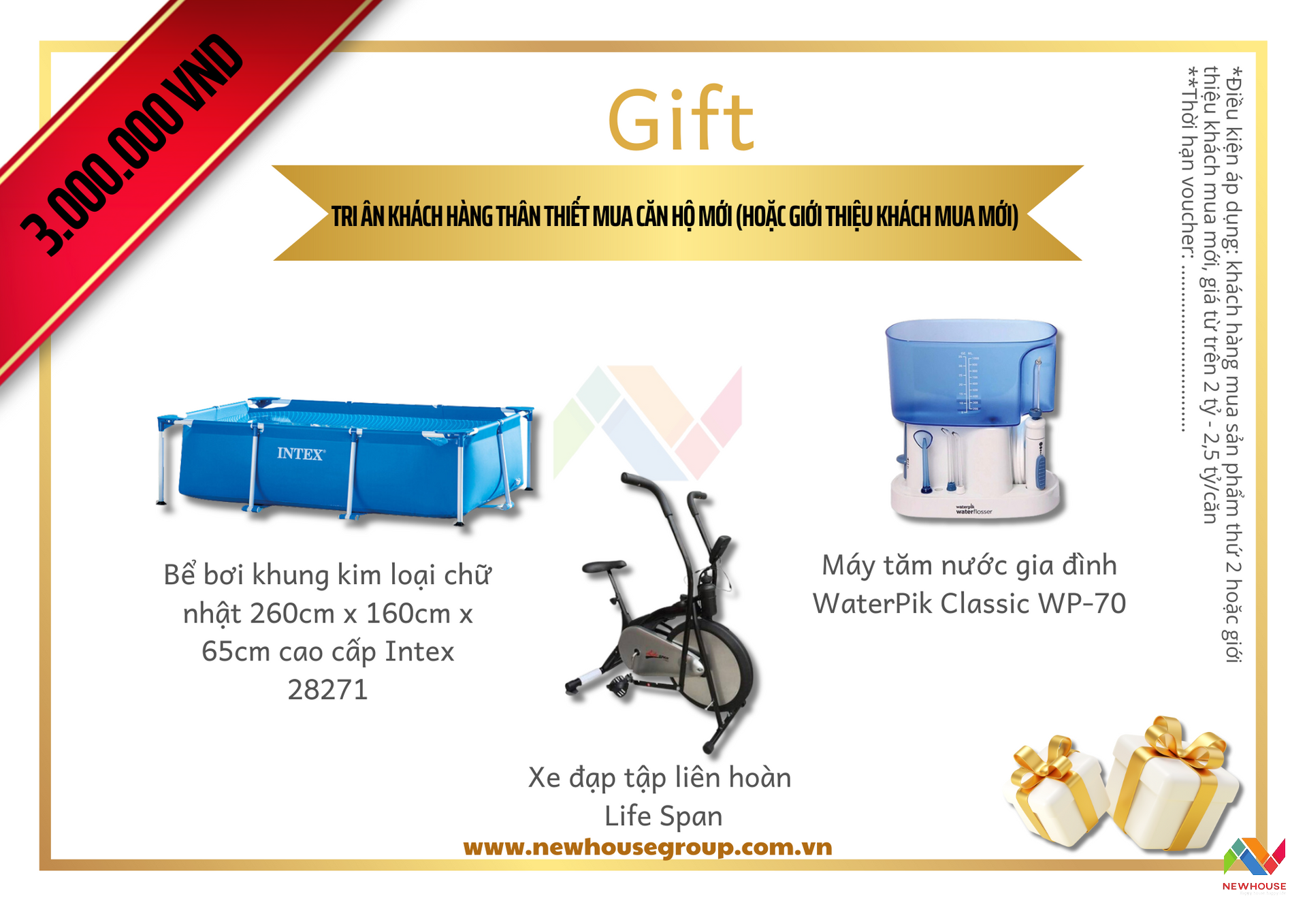 Image of TRI ÂN KHÁCH HÀNG MUA SP THỨ 2 HOẶC GIỚI THIỆU BẠN MUA CÙNG NEWHOUSE
